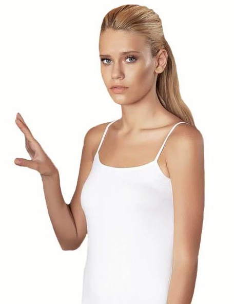 6 Adet Şahinler Bayan Likralı İp Askılı Süprem Atlet B214 ürün görseli