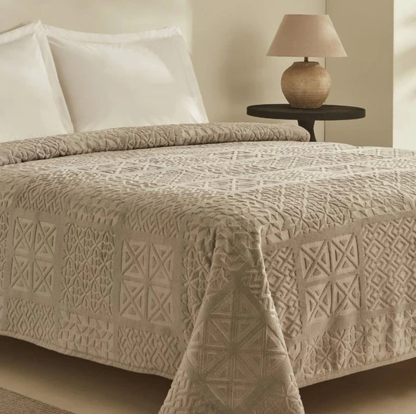 Karaca Home Rita Açık Gri Tek Kişilik Emboss Battaniye - 2