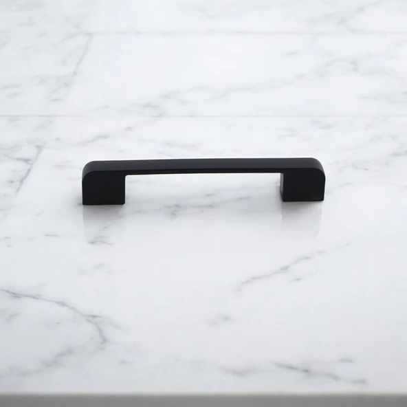 Radus Siyah Metal Kulp 96 mm -9.6 cm Mobilya Çekmece Mutfak Dolabı Dolap Kulpları Kulbu Kulpu - 5