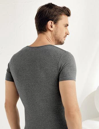 6 Adet Şahinler Erkek Likralı Kısa Kollu Fanila Atlet E069 - Resim 6