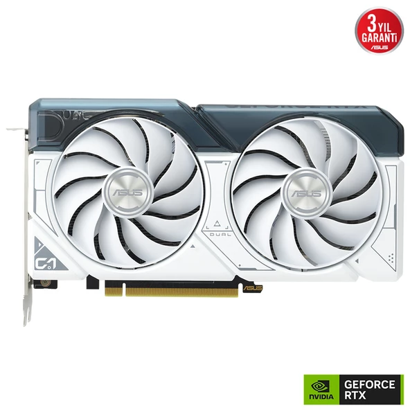 ASUS Dual RTX4060-O8G-WHITE NVIDIA GeForce RTX 4060 8 GB OC GDDR6 Ekran Kartı - 2