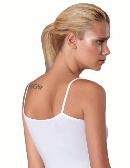 6 Adet Şahinler Bayan Likralı İp Askılı Süprem Atlet B214 - Resim 2