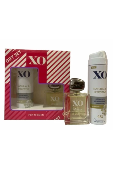 XO Natural Deodorant 150 ml Minerva Edt 50 ml