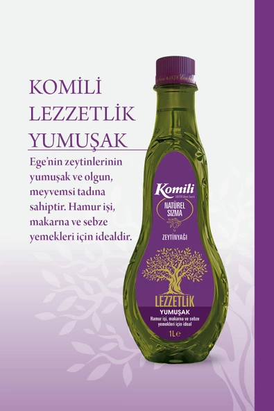 KOMİLİ LEZZETLİK YUMUŞAK ZEYTİNYAĞI 1 LT - 2