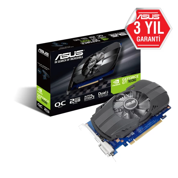 ASUS  GT1030 2GB GDDR5 64BIT HDMI/DVI PH-GT1030-O2G