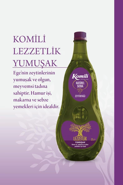 KOMİLİ SIZMA LEZZETLİK YUMUŞAK ZEYTİNYAĞI 2 LT PET - 2