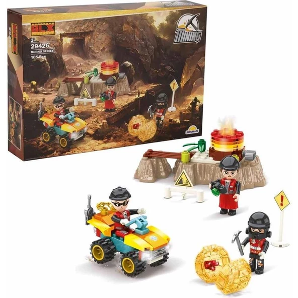 SUN-29426 Sunman Mınıng 105 Parça Yapı Blokları Lego Oyuncak