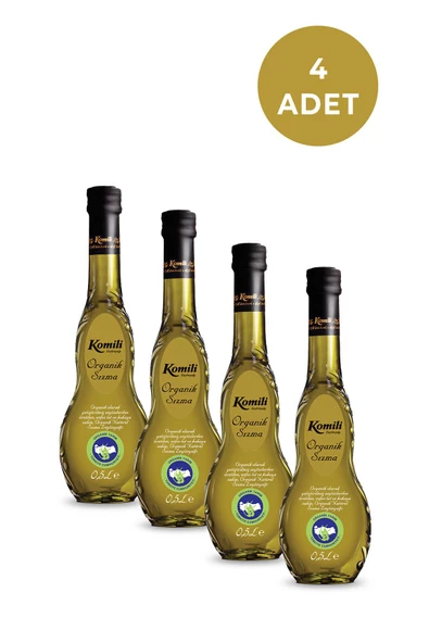 KOMİLİ ORGANİK SIZMA 500 ML ZEYTİNYAĞI CAM ŞİŞE* 4 ADET - 2
