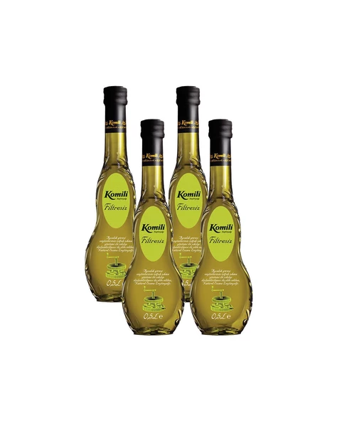KOMİLİ FİLTRESİZ SIZMA ZEYTİNYAĞI 500 ML CAM ŞİŞE * 4 ADET - 2