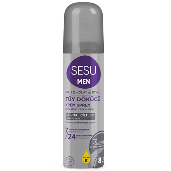 Sesu Men Tüy Dökücü Krem Sprey Normal Ciltler İçin 150 ml