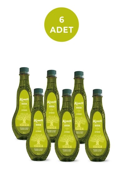 KOMİLİ RİVİERA YEMEKLİK ZEYTİNYAĞI 1 LT * 6 ADET