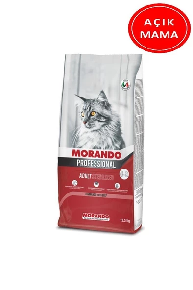 Morando Biftekli Kısırlaştırılmış Kedi Maması 1 Kg AÇIK