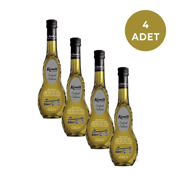 KOMİLİ SIZMA SOĞUK SIKMA 500 ML CAM ŞİŞE * 4 ADET - 2