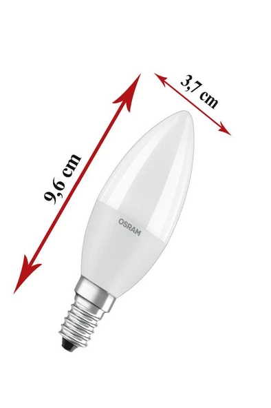 Osram Ledvalue 4,9W (40W) 3 Lü Led Mum Ampul Beyaz - 6500K E14 - 2