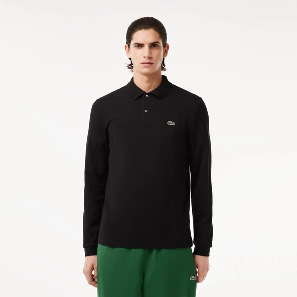 Lacoste L.12.12 Erkek Classic Fit Uzun Kollu Siyah Polo