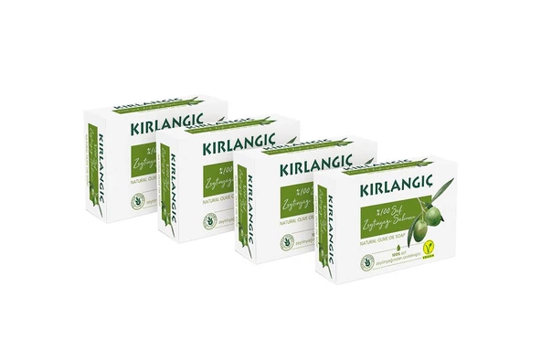 KIRLANGIÇ 125 GR ZEYTİNYAĞLI KATI SABUN * 4 ADET