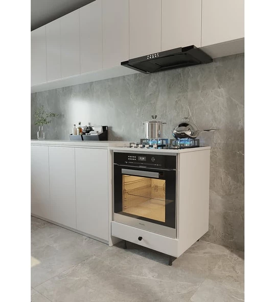 Ankastre Fırın Modül Dolap Altı Kapaklı Dolaplı Üstü Kapalı - 1