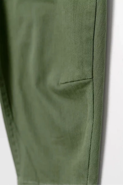 Çift Cepli Beli Lastikli Gabardin Erkek Çocuk Pantolon - 5