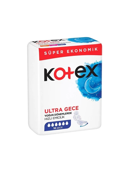 Kotex Ultra Gece 16 Gece Hijyenik Ped