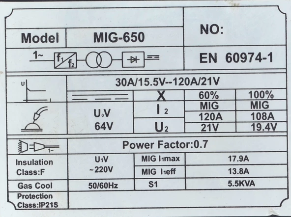 Kaynak Makinası + TAMPLAR MIG-650 Gazsız Gaz Altı Kaynak Makinesi no:260 2 Makina bir arada Gazsız Gazaltı Kablosu Yoktur - 2