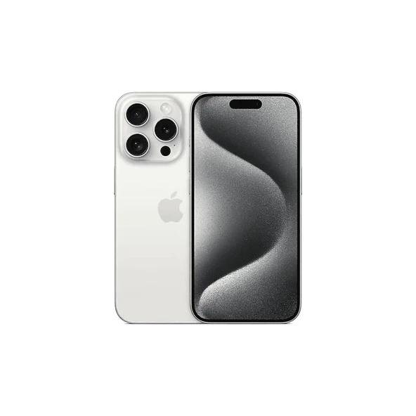 Yenilenmiş IPHONE 15 PRO 256GB -A Kalite- Beyaz Titanyum