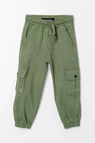 Çift Cepli Kordonlu Jogger Gabardin Erkek Çocuk Pantolon - 7