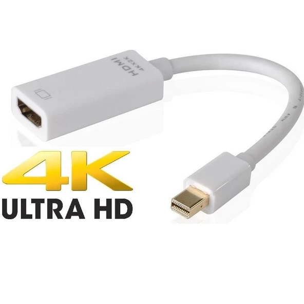 4K Destekli Mini DisplayPort To Hdmi Çevirici Dönüştürücü Adaptör - Resim 4