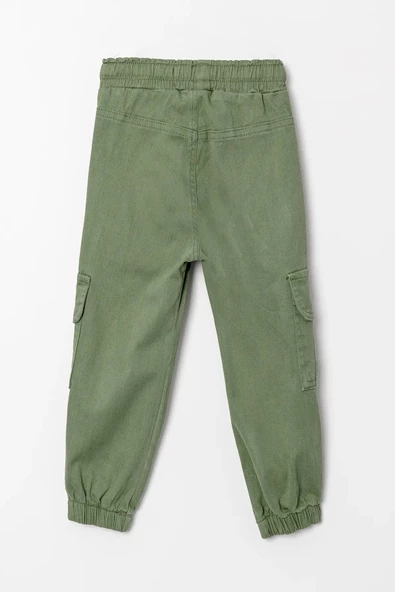 Çift Cepli Kordonlu Jogger Gabardin Erkek Çocuk Pantolon - 6