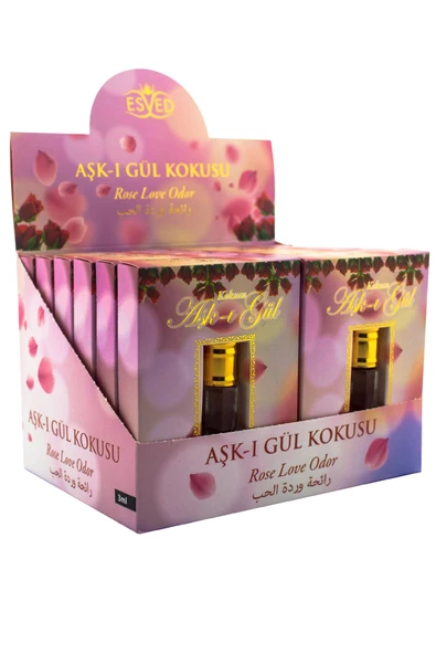 Gül Kokusu Alkolsüz Esans 3ml 12li Paket ürün görseli