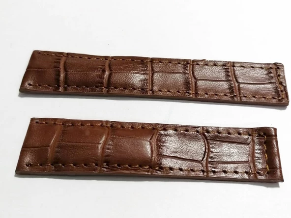 Tag-heuer Uyumlu  24-20   KAHVERENGİ   Hakiki dana derisi  ( 24 ) - Resim 2