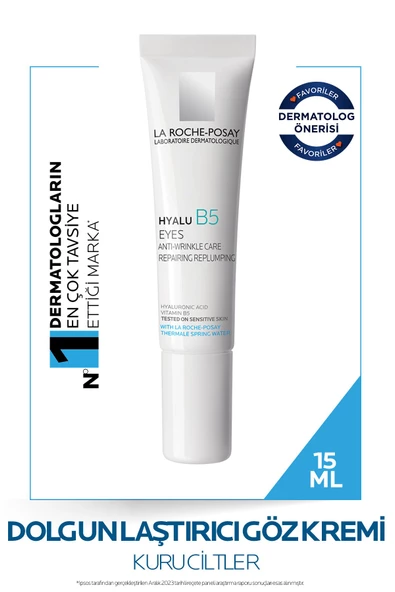 La Roche Posay Hyalu B5 Yeux Dolgunlaştırıcı Göz Kremi Hyalüronik Asit Ve Vitamin B5 Ile 15 ml 3337875613668