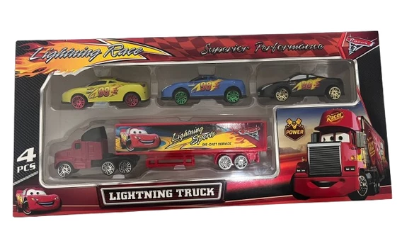 Toysan Toy-50 3'Lü Tır Seti Metal Arabalı - 3