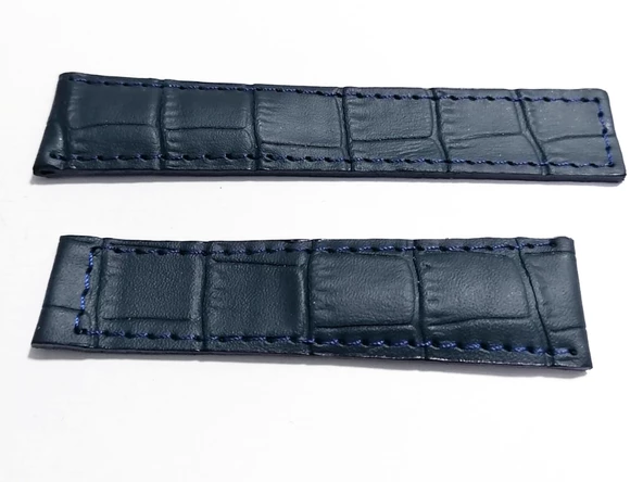 Tag-heuer Uyumlu  22-20    MAVİ  Hakiki dana derisi  (27 ) - Resim 2