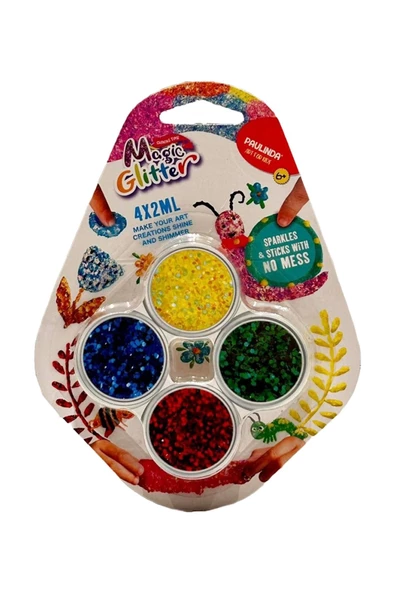 Parıltının Sihirli Dünyası Magic Glitter 4x2ml Hobi Seti