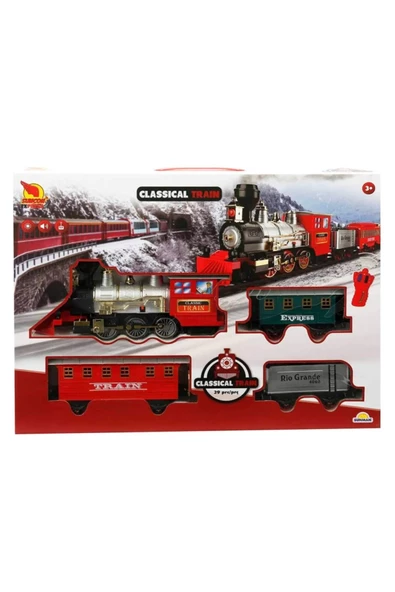 Uzaktan Kumandalı Sesli ve Işıklı 412 cm Tren Seti ile Sınırsız Eğlence!