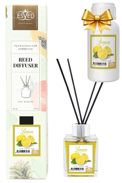 Limon Çiçeği Kokusu 100 Ml Çubuklu Oda Kokusu Yedek Dolum Şişesi Hediyeli ürün görseli