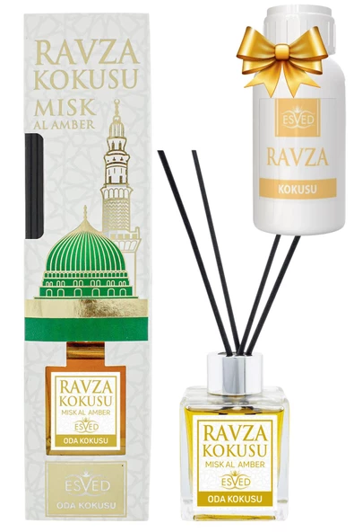 Medine Ravza Kokusu 100 Ml Çubuklu Oda Kokusu Yedek Dolum Şişesi Hediyeli ürün görseli