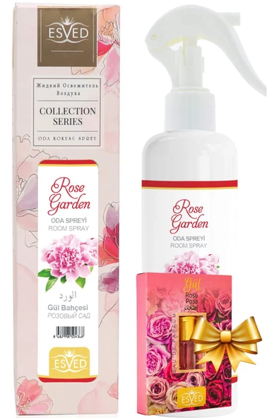 Gül Kokusu Kokusu Sprey 400 Ml. Gül Kokusu Parfüm Esansı 3Ml. Hediyeli