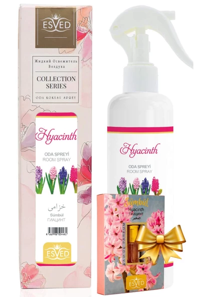 Sümbül Kokusu Sprey 400 Ml. Sümbül Kokusu Parfüm Esansı 3Ml. Hediyeli