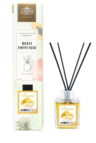 Muz Kokusu 100 Ml Çubuklu Oda Kokusu Yedek Dolum Şişesi Hediyeli - Resim 3