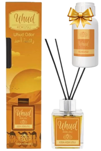 Uhud Kokusu 100 Ml Çubuklu Oda Kokusu Yedek Dolum Şişesi Hediyeli