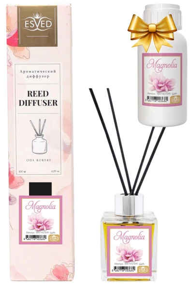 Manolya Kokusu 100 Ml Çubuklu Oda Kokusu Yedek Dolum Şişesi Hediyeli