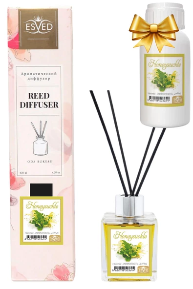 Hanımeli Kokusu 100 Ml Çubuklu Oda Kokusu Yedek Dolum Şişesi Hediyeli ürün görseli