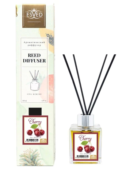 Kiraz Kokusu 100 Ml Çubuklu Oda Kokusu Yedek Dolum Şişesi Hediyeli - Resim 2