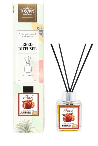 Şeftali Kokusu 100 Ml Çubuklu Oda Kokusu Yedek Dolum Şişesi Hediyeli - 2