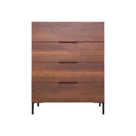 Oryana 4 Çekmeceli Şifonyer-Koyu Ceviz 80x104x44 cm - 2