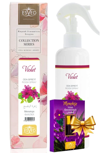 Menekşe Kokusu Sprey 400 Ml. Menekşe Kokusu Parfüm Esansı 3Ml. Hediyeli