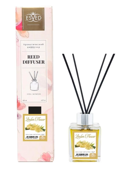 Ihlamur Çiçeği Kokusu 100 Ml Çubuklu Oda Kokusu Yedek Dolum Şişesi Hediyeli - Resim 2