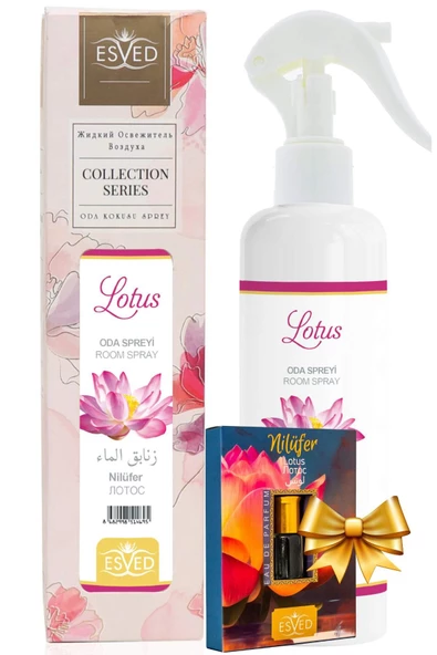 Nilüfer Kokusu Sprey 400 Ml. Nilüfer Kokusu Parfüm Esansı 3Ml. Hediyeli ürün görseli