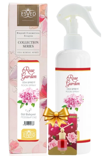Gül Bahçesi Kokusu Sprey 400Ml. Gül Bahçesi Kokusu Araba Kokusu 8Ml. Hediyeli